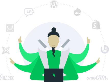 JivoSite умеет сохранять историю переписки в карточку клиента в вашей CRM, а так же показывать информацию о клиенте из CRM в приложении оператора Интеграция с CRM и виджетами